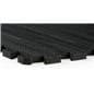 Black Wood Grain Floor Mats, w/ Jigsaw Pattern