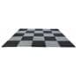 Black & Gray Wood Grain Floor Mats 10' x 10' Area