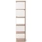 Narrow display case with 13 inch shelf clearance 