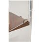 Narrow display case with melamine material 