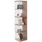 Narrow display case with recycled acrylic material 