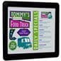 8.5x11 takeout menu frame for restaurants and cafes