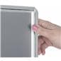 5 x 7 Silver Quick Snap Frame Mechanism