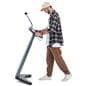 Smart digital podium with two caster wheels for easy mobility 