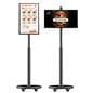 Mobile rechargeable kiosk with portrait and landscape orientation changes and built-in gyroscope for auto rotating content 