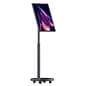 Mobile rechargeable kiosk with 4K LCD screen resolution