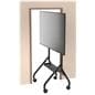 Mobile TV cart can easily fit through most standard sized doorways
