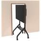 Rolling flat panel TV cart can easily fit through most standard sized doorways 