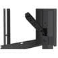 Rolling flat panel TV cart with ample wire management capabilities 