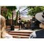 JBL column speakers being utilized in an outdoor music venue powering an outdoor performance