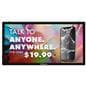 ThinkSign LED window sign showcasing a smart phone advertisement 