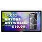 ThinkSign LED window sign showcasing a vibrant smart phone advertisement