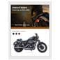 Digital signage ePaper showcasing a graphic of an promo for a motorcycle