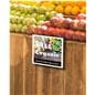 Digital signage ePaper being utilized in a grocery store and showing a sales promotion