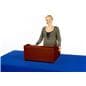 Wood Lectern, Red Mahogany Finish