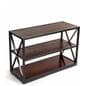 x-frame media bookshelf in farmhouse style
