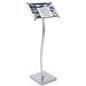 Sign Stand: Silver w/11" x 17" Sign Holder