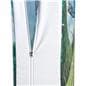 20' backlit trade show backdrop with zip-on custom graphics