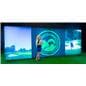 Illuminated 20' backlit trade show backdrop