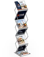 Portable Literature Stand, 10.25" Overall Width