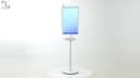 32" LCD White Charging Kiosk 360