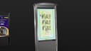 55" Peerless Smart City Outdoor Kiosk One Sided - Black/Silver