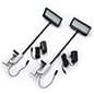Set of 2 LED Flood Lights for Trade Show Backwalls, 12 Watt - Black