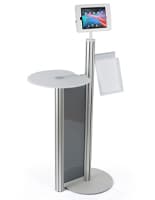 iPad Display Table with Steel Base iPad Display Table with Brochure Pocket