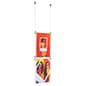 8.5 x 11 Ceiling Sign Holder with 16-foot Steel Cable - Clear