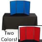 54"w Tabletop Hook-and-Loop Display Board, Double Sided - Blue & Red