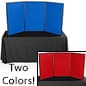 72"w Tabletop Hook & Loop Display Board, 3 Panels, Double Sided - Blue & Red
