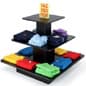 48 x 48-Inch Tiered Display Table w/ 3 Shelves, Square - Black