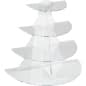 4-Tier 1/2 Round Riser, Acrylic, 16.75” Tall, 18.5” Wide - Clear