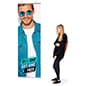 22-inch Banner Rails, Hinged Snap Open Design - Silver