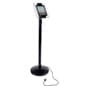 iPad Floor Stand w/ Acrylic Enclosure, Tilting Bracket & Cord Management