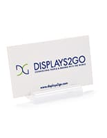 Recycled Acrylic Business Card Holder with Single Slot for 5 Business Cards - Clear Acrylic Business Card Holder with Solid Durability