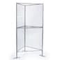 Art Display Grid, Triangle-Shaped, (6) 3' x 3' Panels, Iron Mesh - Silver