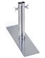 2 Leg Art Display Panel Base is Iron Iron 2 Leg Art Display Panel Base