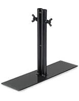 2-Leg Art Display Grid Base with Powder Coated Finish with Matte Finish Sturdy 2-leg art display grid base with two wing nuts
