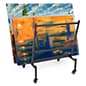 Mobile Art Display Rack, Holds Up to (50) 24" x 36" Art Protectors - Black