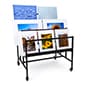 Mobile Art Display Rack, 3-Tiered, Holds Up to (75) 24" x 36" Art Protectors - Black