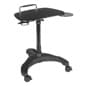Height Adjustable Laptop Stand, Mouse Pad & Cup Holder - Black