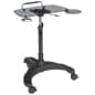 Height Adjustable Laptop Stand, Mouse Pad & Cup Holder – Black