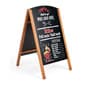 Write-On Board A-Frame, Chalk & Wet Erase, Double Sided, Custom Print - Black