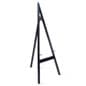 Wood Display Easel for Floor, Height Adjustable Pegs – Black