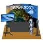 Trade Show Kit w/ Custom Graphic, Magazine Rack, iPad & TV Stand, Table & Black Cover