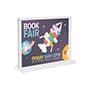 Recycled Acrylic Countertop Sign Holder, T-Style Design - Clear