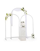Metal Arch Frames w/ Numbered Push-Pin Frame, Knockdown Assembly, Set of 3 - Gray Metal arch frames with freestanding design