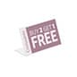 Recycled Acrylic Countertop Sign Holder, Slant Back Design - Clear