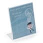 Recycled Acrylic Countertop Sign Holder, Slant Back Design - Clear
